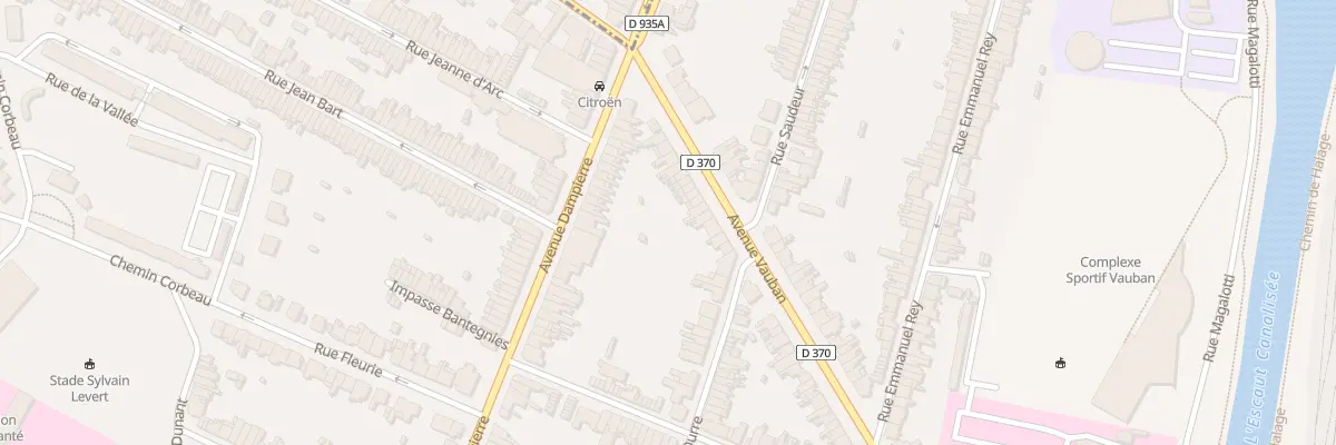 Plan du 95B Av Vauban à Valenciennes