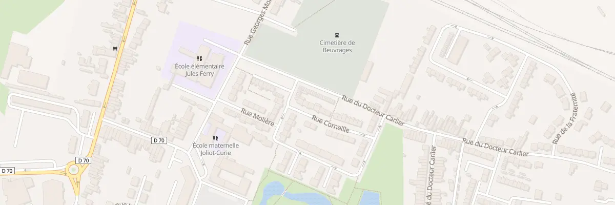 Plan du 3 Rue Corneille à Beuvrages