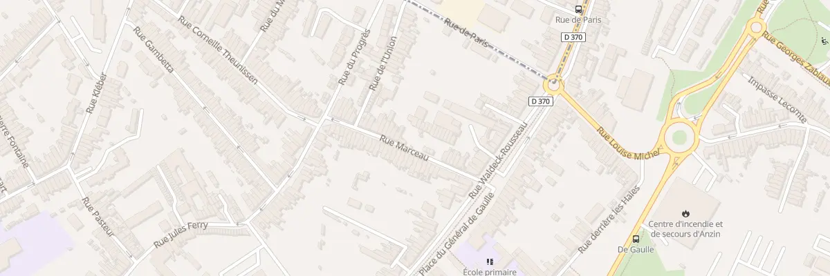 Plan du 32 Rue Marceau à Anzin