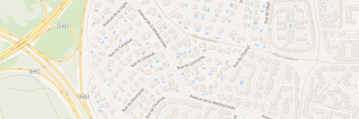 Plan du 1 Rue du Grenache à Agde