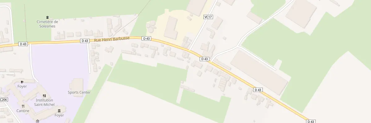 Plan du 44 Rue Henri Barbusse à Solesmes