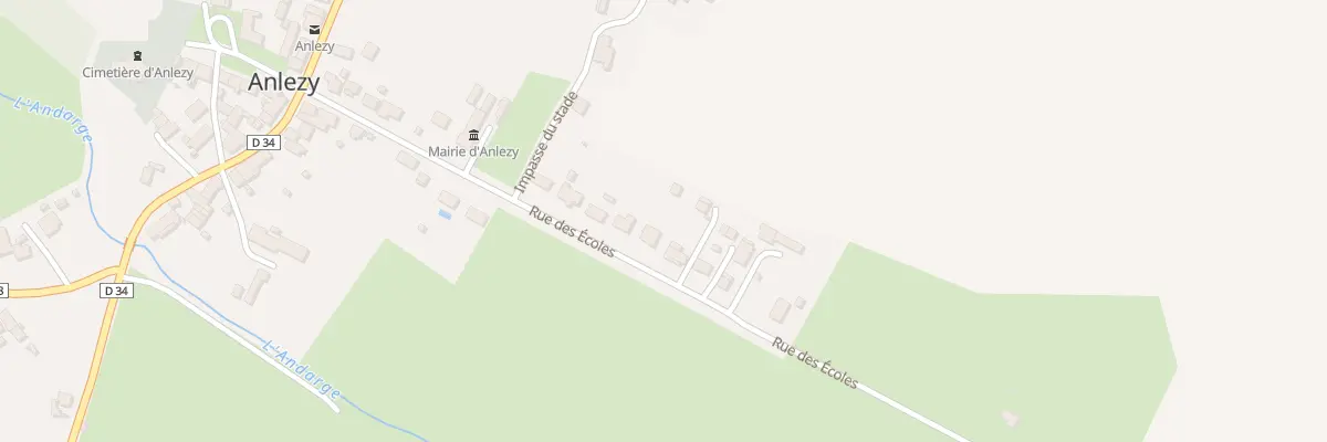Plan du 26 Rue des Ecoles à Anlezy