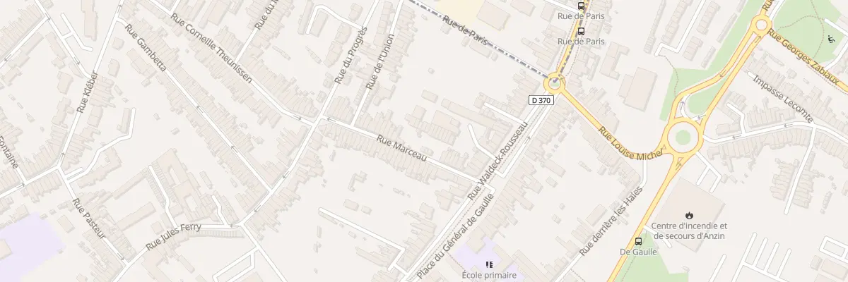 Plan du 26 Rue Marceau à Anzin