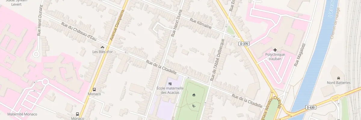 Plan du 58 Rue de la Citadelle à Valenciennes