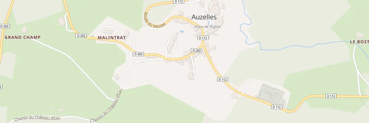 Plan du 5434 Le Bourg à Auzelles