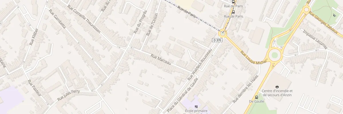 Plan du 24 Rue Marceau à Anzin