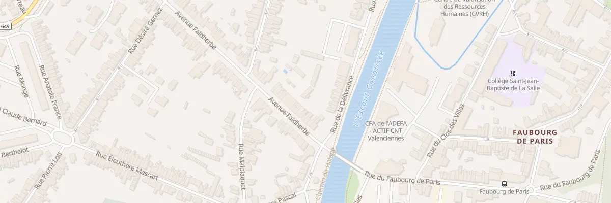 Plan du 26 Av Faidherbe à Valenciennes