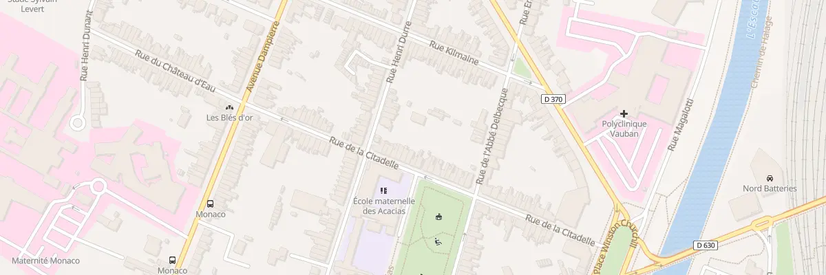 Plan du 56 Rue de la Citadelle à Valenciennes