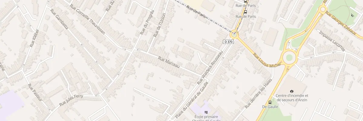 Plan du 22 Rue Marceau à Anzin
