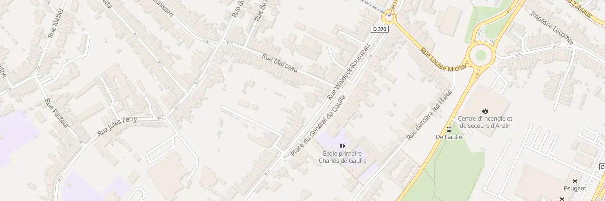 Plan du 68 Rue Waldeck Rousseau à Anzin