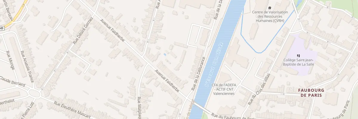 Plan du 34 Av Faidherbe à Valenciennes