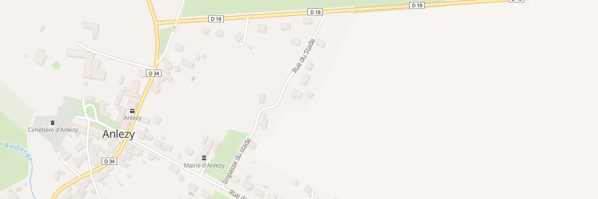 Plan du 8 Rue du Stade à Anlezy