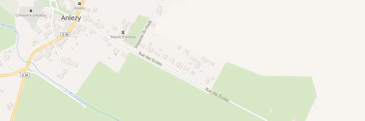 Plan du 28 Rue des Ecoles à Anlezy