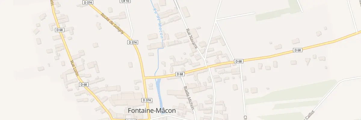Plan du 12 Rte de Saint Aubin à Fontaine-Mâcon