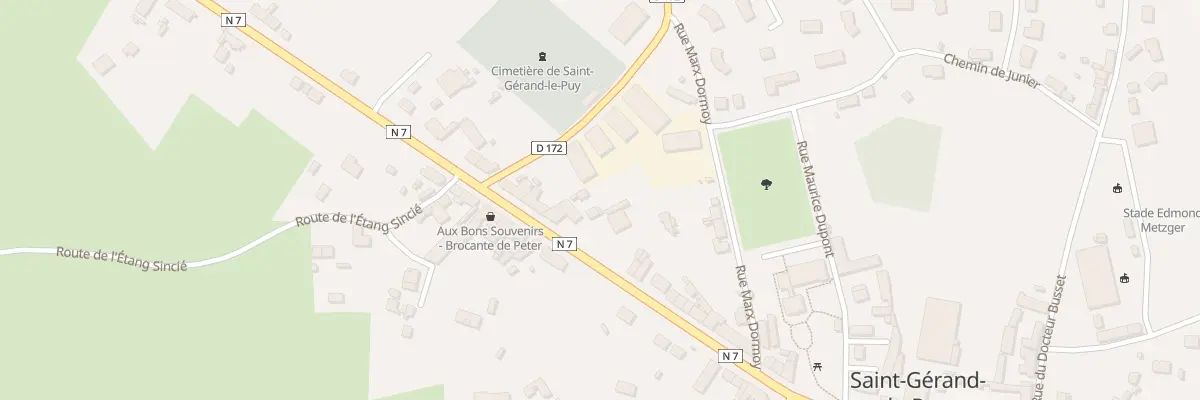 Plan du 30 Av Georges Clemenceau à Saint-Gérand-le-Puy