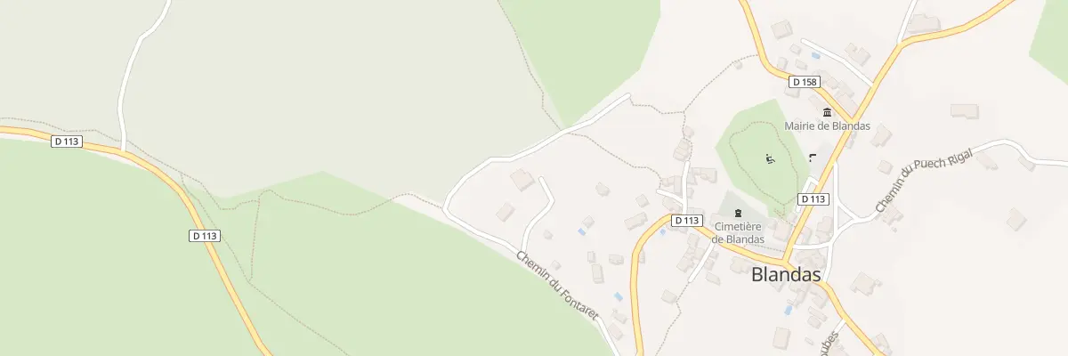 Plan du 5149 Fontaret à Blandas