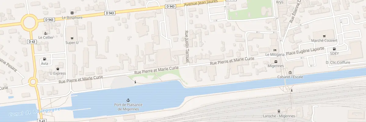 Plan du 22 Rue Pierre et Marie Curie à Migennes