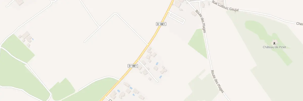 Plan du 9 Av de Pomerols à Pinet