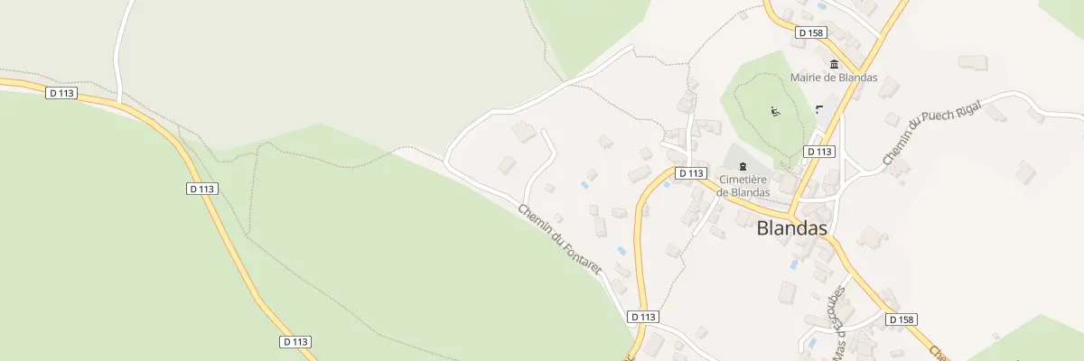 Plan du 5148 Fontaret à Blandas
