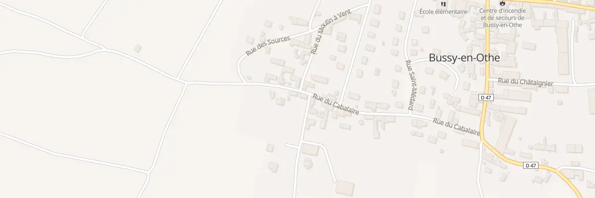 Plan du 20 Rue du Cabalaire à Bussy-en-Othe