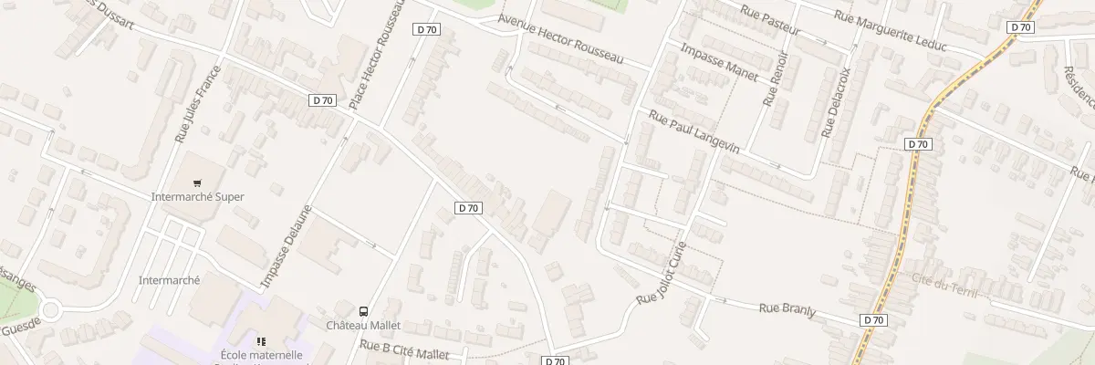 Plan du 68 Rue Jean Jaurès à Beuvrages