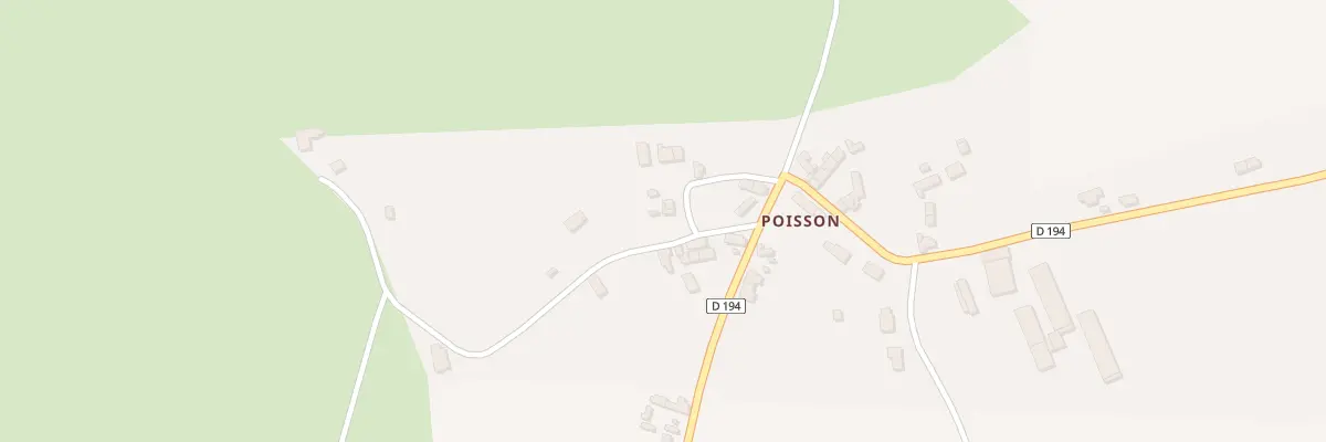 Plan du 42 Poisson à Thianges