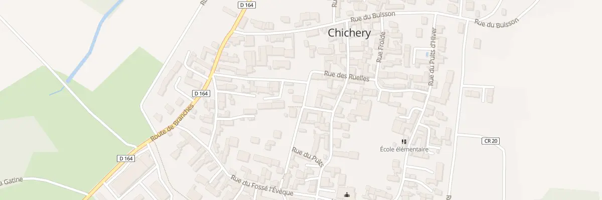 Plan du 9 Rue des Ruelles à Chichery