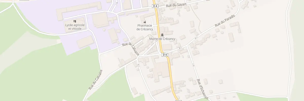Plan du 6 Rue du Calvaire à Crézancy