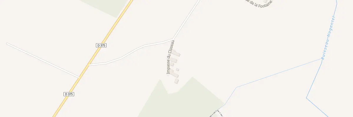 Plan du 1 Imp du Closeau à Neuvy