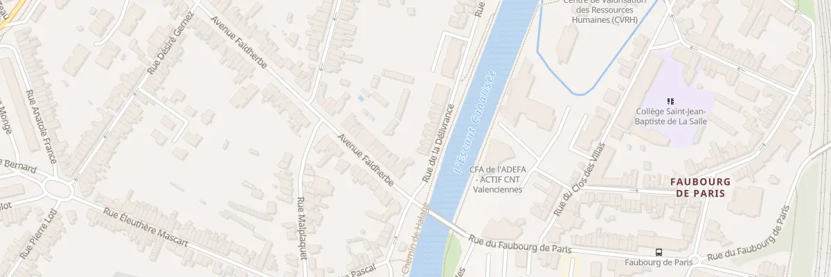 Plan du 5 Rue de la Délivrance à Valenciennes