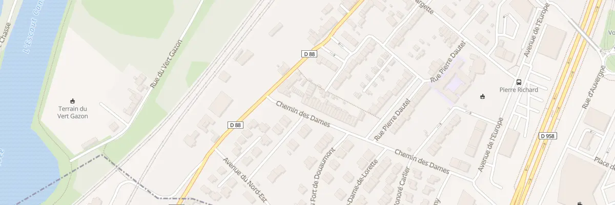 Plan du 3 Che des Dames à Valenciennes
