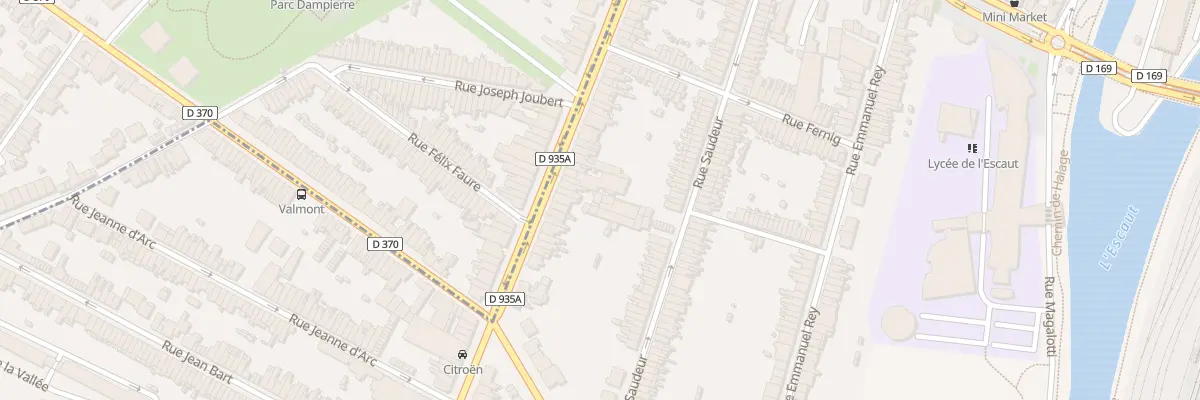 Plan du 80C Rue Saudeur à Valenciennes