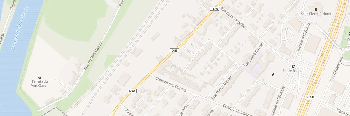Plan du 2 Rue Alfred Bottiau à Valenciennes
