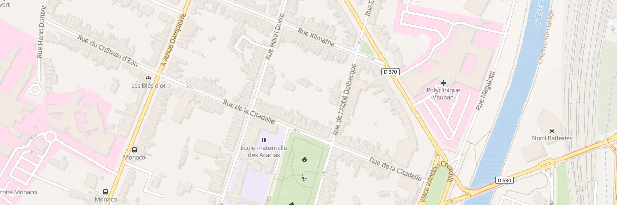 Plan du 46 Rue de la Citadelle à Valenciennes
