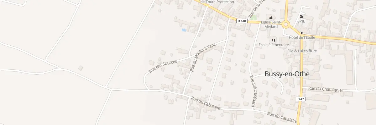 Plan du 3 Rue du Moulin à Vent à Bussy-en-Othe