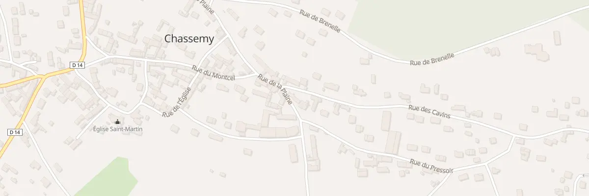 Plan du 31 Rue de la Plaine à Chassemy