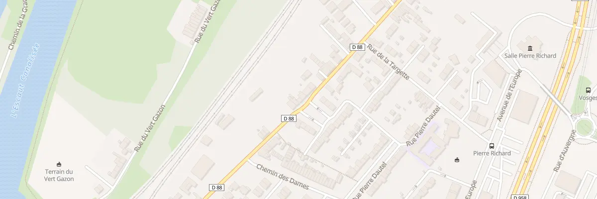 Plan du 86 Av du Faubourg de Cambrai à Valenciennes