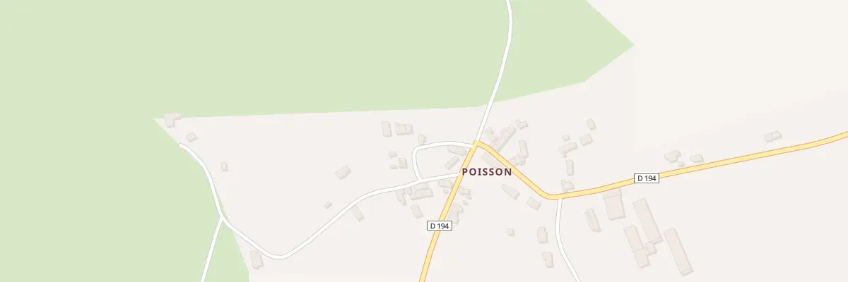 Plan du 45 Poisson à Thianges