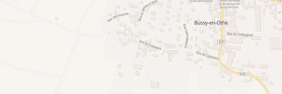 Plan du 16 Rue du Cabalaire à Bussy-en-Othe