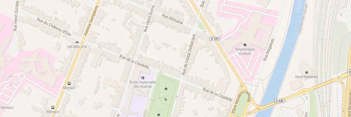 Plan du 40 Rue de la Citadelle à Valenciennes