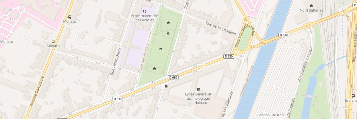Plan du 53 Rue de l’Abbe Delbecque à Valenciennes