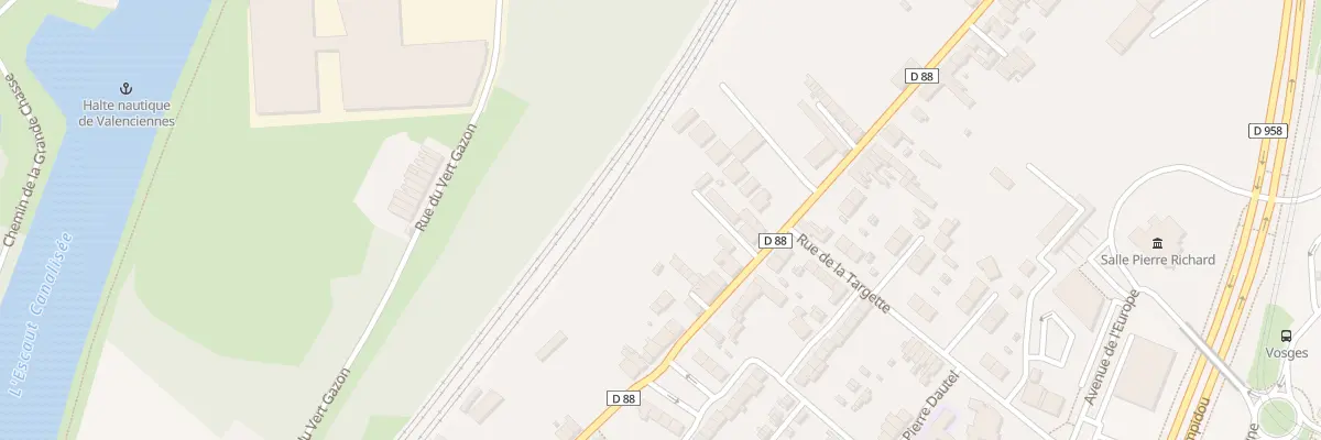 Plan du 74 Av du Faubourg de Cambrai à Valenciennes
