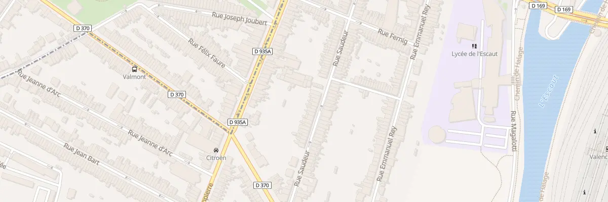 Plan du 88 Rue Saudeur à Valenciennes