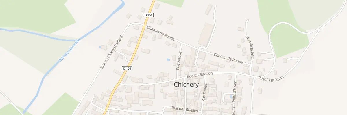 Plan du 1 Rue Neuve à Chichery