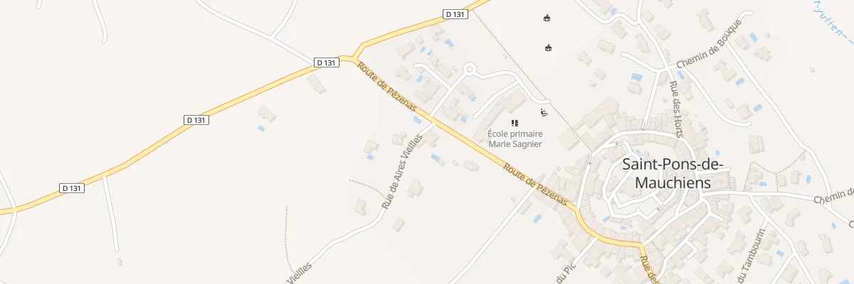 Plan du 33 Rte de Pezenas à Saint-Pons-de-Mauchiens