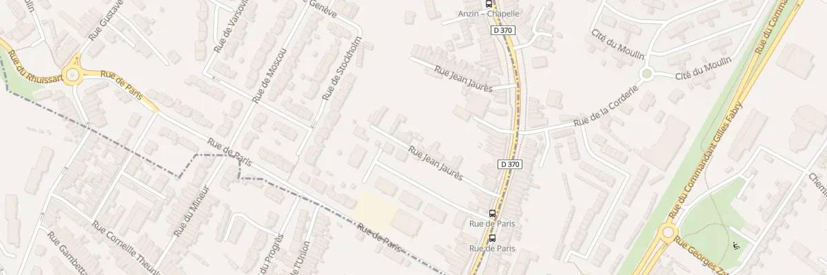 Plan du 259 Rue Jean Jaurès à Beuvrages
