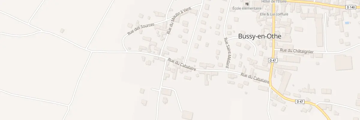 Plan du 11 Rue du Cabalaire à Bussy-en-Othe