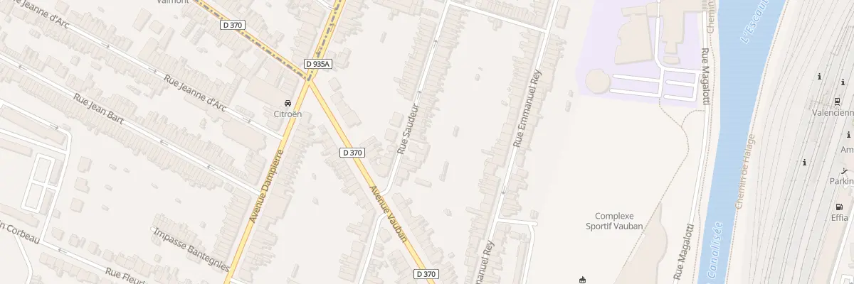 Plan du 135 Rue Saudeur à Valenciennes