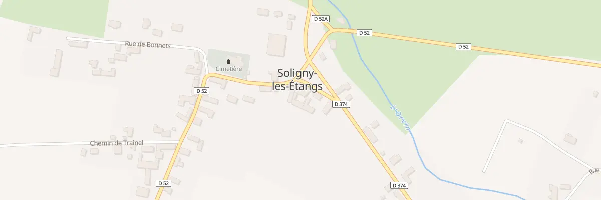 Plan du 4 Rte des Provins à Soligny-les-Étangs