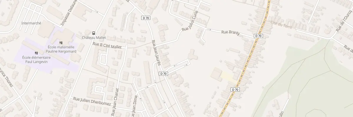 Plan du 104 Rue Jean Jaurès à Beuvrages